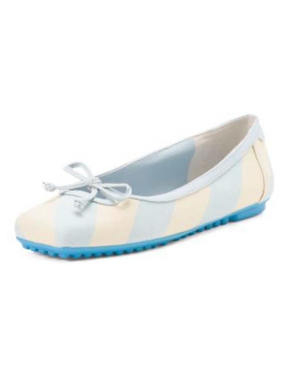 NIB Franco Sarto lite blue stripe Imara ballet flats 8